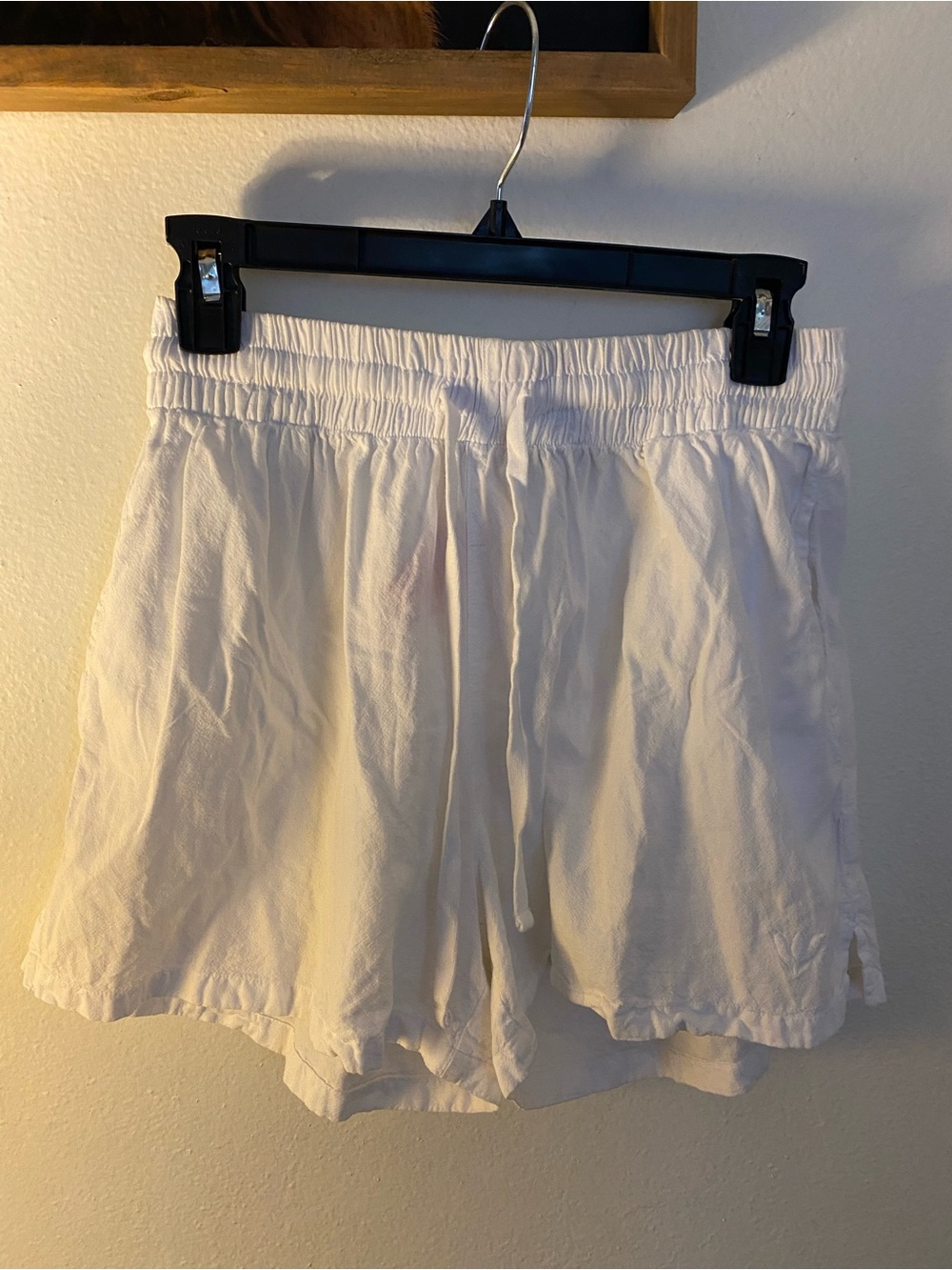 Cotton Natural Women's Shorts with Drawstring